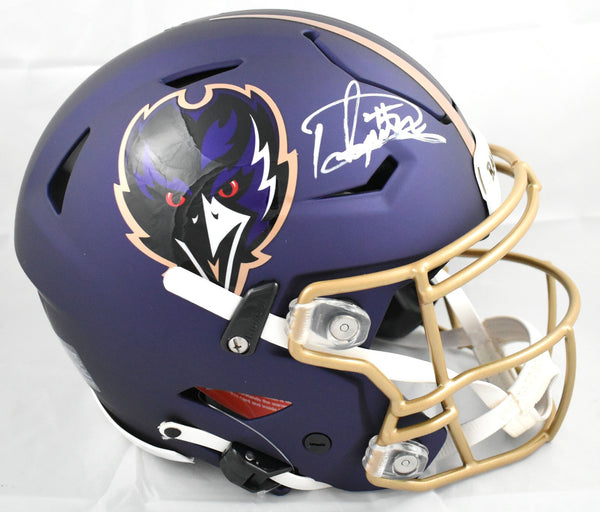 Derrick Henry Signed Baltimore Ravens F/S Alt 24 Speedflex Helmet Beckett W Holo