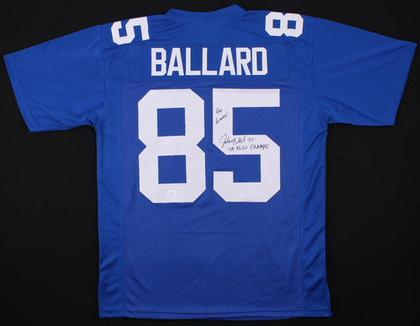 Jake Ballard Signed New York Giants Jersey "Go Giants!" & "SB XLVI CHAMPS / JSA