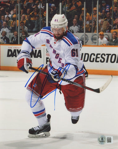 Rangers Rich Nash Authentic Signed 8x10 Photo Autographed BAS #BV00748