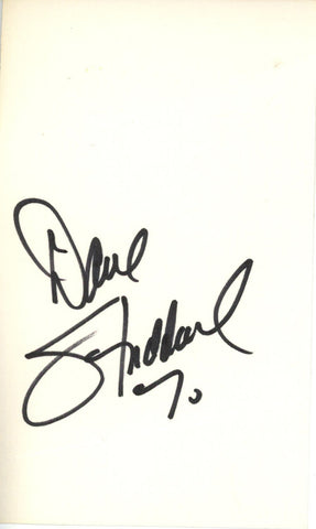 Dave Studdard Autographed Denver Broncos Index Card AS IS Beckett 45365