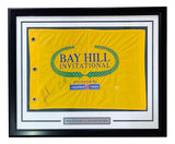 Arnold Palmer Tiger Woods Signed Framed Bay Hill Invitational Golf Flag BAS LOA