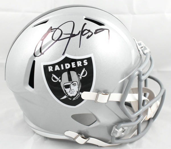 Bo Jackson Autographed Raiders F/S Speed Helmet - Beckett W Hologram