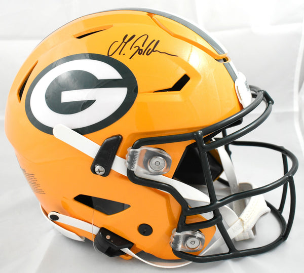Matthew Golden Autographed Green Bay Packers F/S Speedflex Helmet-Beckett W Holo