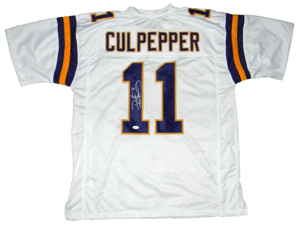 DAUNTE CULPEPPER SIGNED AUTOGRAPHED MINNESOTA VIKINGS #11 WHITE JERSEY JSA