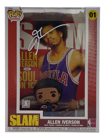 Allen Iverson Signed Philadelphia 76ers Slam Magazine Cover Funko Pop PSA ITP