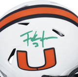 Autographed Frank Gore Miami Mini Helmet