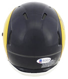 Rams Eric Dickerson "HOF 99" Signed Speed Mini Helmet W/ Case BAS Witnessed