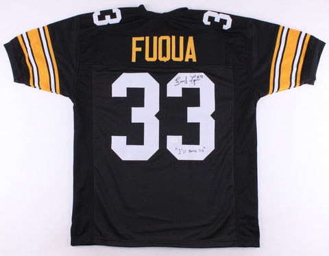 John "Frenchy" Fuqua Signed Steelers Jersey Inscribed "I'll Never Tell" TSE COA