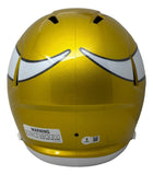 Justin Jefferson Signed Minnesota Vikings FS Flash Replica Speed Helmet BAS
