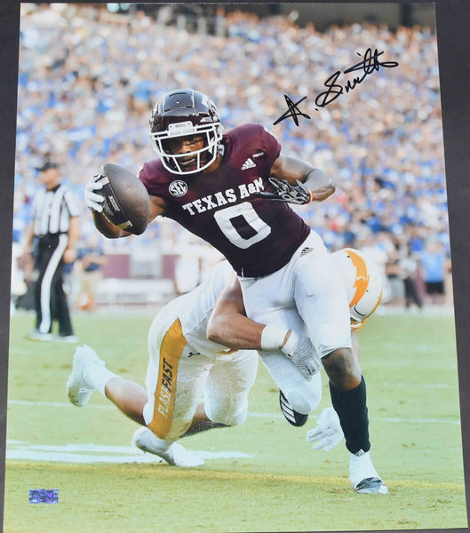 AINIAS SMITH SIGNED TEXAS A&M AGGIES 16x20 PHOTO COA