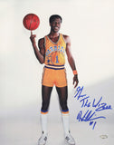 Gus Williams Autographed 11x14 Photo Warriors "The Wizard" MCS Holo #64118