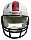 Billy Shaw HOF Signed/Inscribed HOF Logo Mini Football Helmet JSA 213131