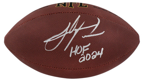 Julius Peppers Signed Wilson Super Grip F/S NFL Football w/HOF 2024 - (SS COA)