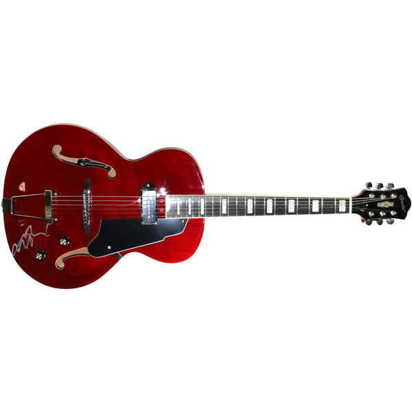 Michael J. Fox Autographed Back to The Future Grote Guitar Beckett Witness 57889