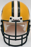 Brett Favre Autographed Green Bay Packers Yellow Mini Helmet Beckett QR #BS30074