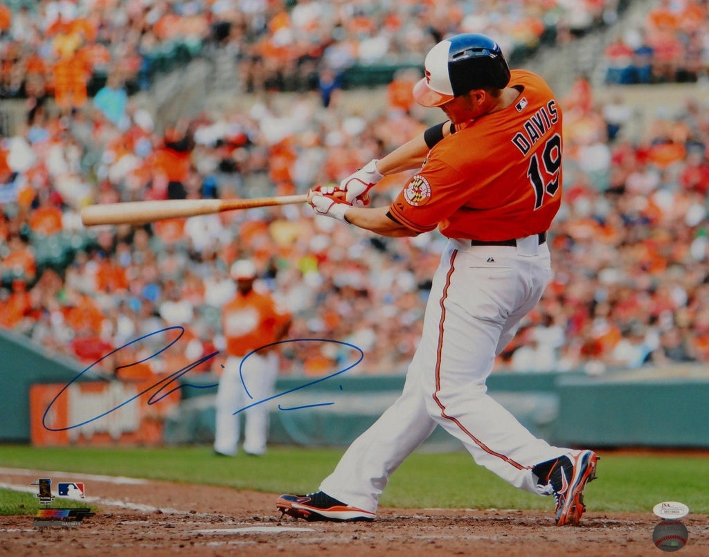 Chris Davis Autographed 16x20 Orioles Swinging Photo- JSA W
