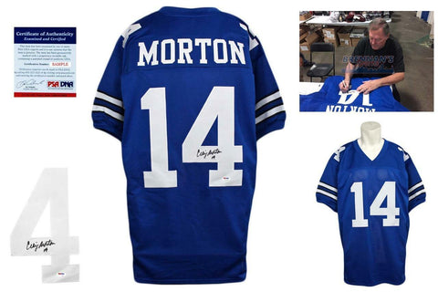 Craig Morton SIGNED Jersey - PSA/DNA - Dallas Cowboys Autographed w/ Photo - RYL