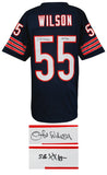 Otis Wilson (BEARS) Signed Navy Custom Football Jersey w/SB XX 85 (SCHWARTZ COA)