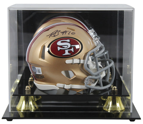 49ers Ronnie Bell Authentic Signed Speed Mini Helmet w/ Case BAS Witnessed