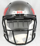 Mike Alstott Autographed Buccaneers F/S Speed Helmet A-Train - Beckett W Holo