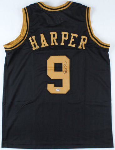 Ron Harper Signed Chicago Jersey (PSA COA) 3x Bulls World Champion 1996-1998