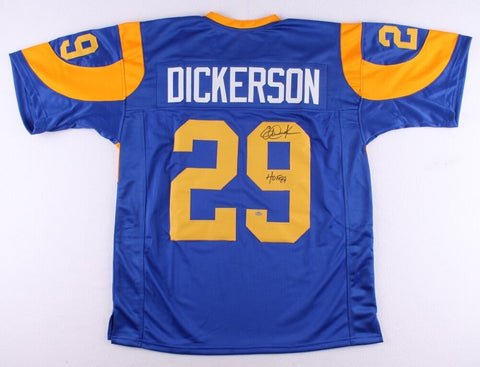 Eric Dickerson Signed Rams Throwback Jersey Inscribed "HOF 99" (Schwartz COA)