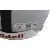 Otis Sistrunk Signed Oakland Raiders VSR4 Replica Mini Helmet Beckett 44225