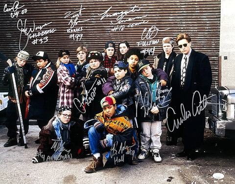 The Mighty Ducks Multi Signed 16x20 Cast Photo w/ Estevez 10 Signatures JSA
