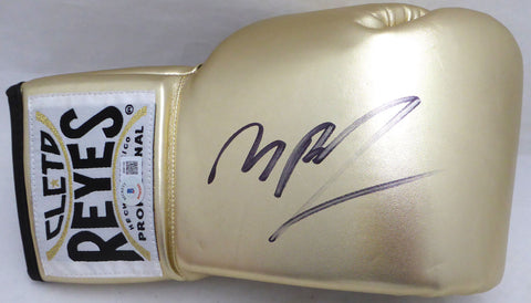 Michael B. Jordan Autographed Gold Reyes Boxing Glove Creed Beckett QR #W981182