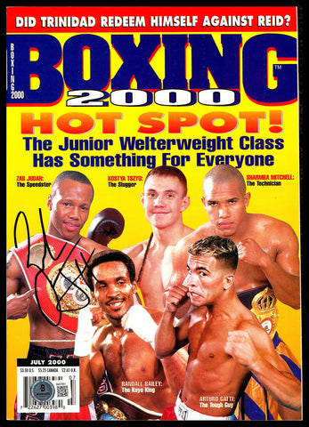 Zab Judah Autographed Signed Magazine Beckett BAS QR #BM37851