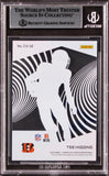 Bengals Tee Higgins Signed 2020 Panini Clear Vison Rookies #12 Card BAS Slabbed