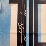 Autographed/Signed Lionel Leo Messi Argentina Blue/White Jersey Beckett BAS COA
