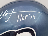 WALTER JONES AUTOGRAPHED SEAHAWKS BLUE FULL SIZE HELMET HOF 14 MCS HOLO 203082