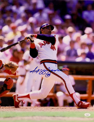 Angels Hall of Famer REGGIE JACKSON Signed 16x20 photo #2 AUTO - MVP - JSA