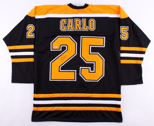 Brandon Carlo Signed Bruins Jersey (Beckett) 37th Overall pick 2015 NHL Draft