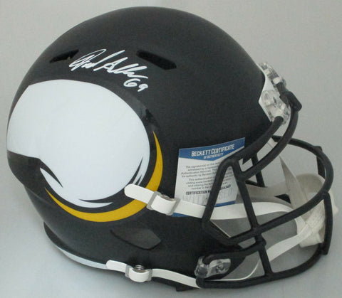 Vikings JARED ALLEN Signed Riddell Full Size AMP Replica Helmet - Beckett