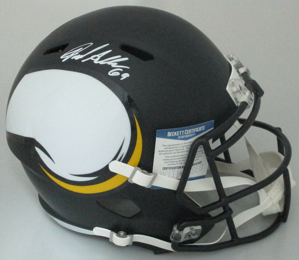Vikings JARED ALLEN Signed Riddell Full Size AMP Replica Helmet - Beckett