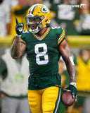 Josh Jacobs Signed Green Bay Packers Color Rush Jersey (Beckett) Alabama R.B.