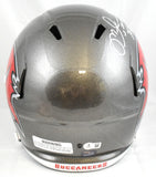 Mike Alstott Autographed Buccaneers F/S Speed Helmet A-Train - Beckett W Holo