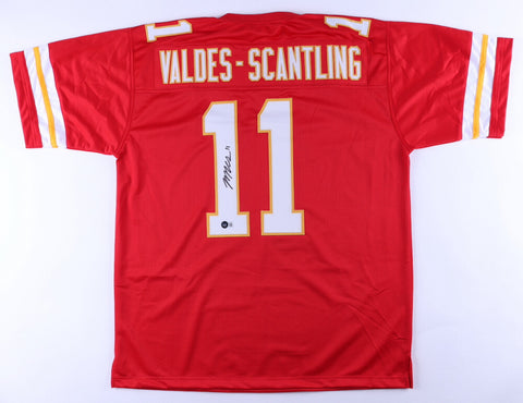 Marquez Valdes-Scantling Signed Kansas City Chiefs Jersey (Beckett)2018 Draft Pk
