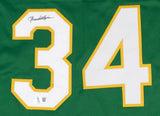 Rollie Fingers Signed Oakland Athletics Jersey (Beckett) 3xWorld Series Champ As