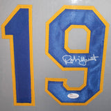 Robin Yount Signed Milwaukee Brewers 35x43 Framed Jersey (JSA QR Card) HOF 1999