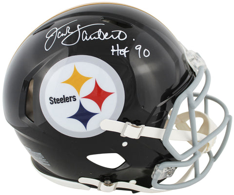 Steelers Jack Lambert "HOF 90" Signed 63-76 TB F/S Speed Proline Helmet BAS Wit