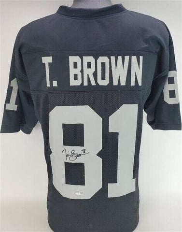Tim Brown Signed Oakland Raiders Jersey (TriStar Hologram) All Pro Wide Receiver