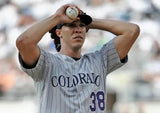 Ubaldo Jimenez Colorado Rockies Signed Jersey w/ No-Hitter Inscription/ MLB Holo