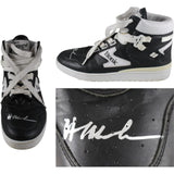 Hakeem Olajuwon Signed Houston Rockets Etonic Black Sz 12 L Shoe Beckett 49249