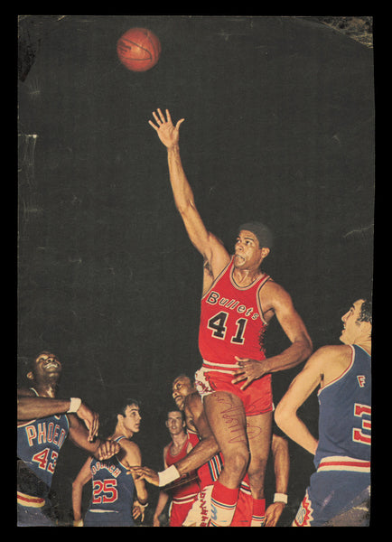 Wes Unseld Autographed Signed 7x11 Magazine Photo Washington Bullets SKU #237869