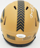 Montez Sweat Signed Bears Camo Brown Salute to Service Speed Mini Helmet JSA