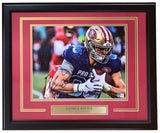 George Kittle Signed Framed 11x14 San Francisco 49ers Photo BAS