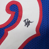 Framed Autographed/Signed Darryn Peterson 35x39 Kansas Blue Jersey BAS COA